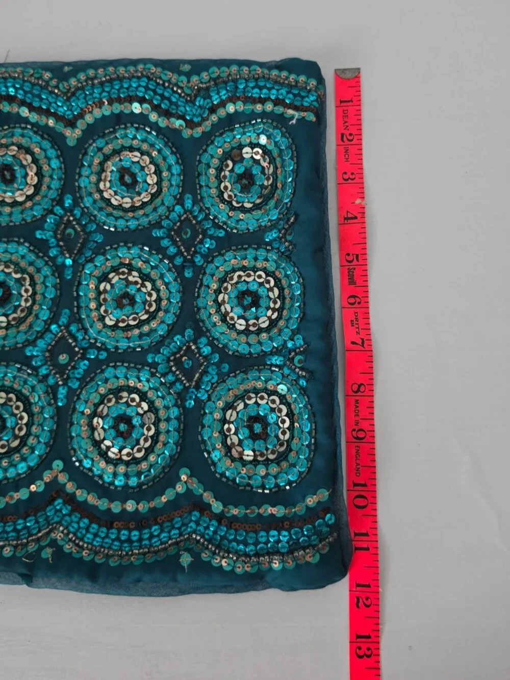 Pier 1 Sequined Teal 12x12 Pillow Cover